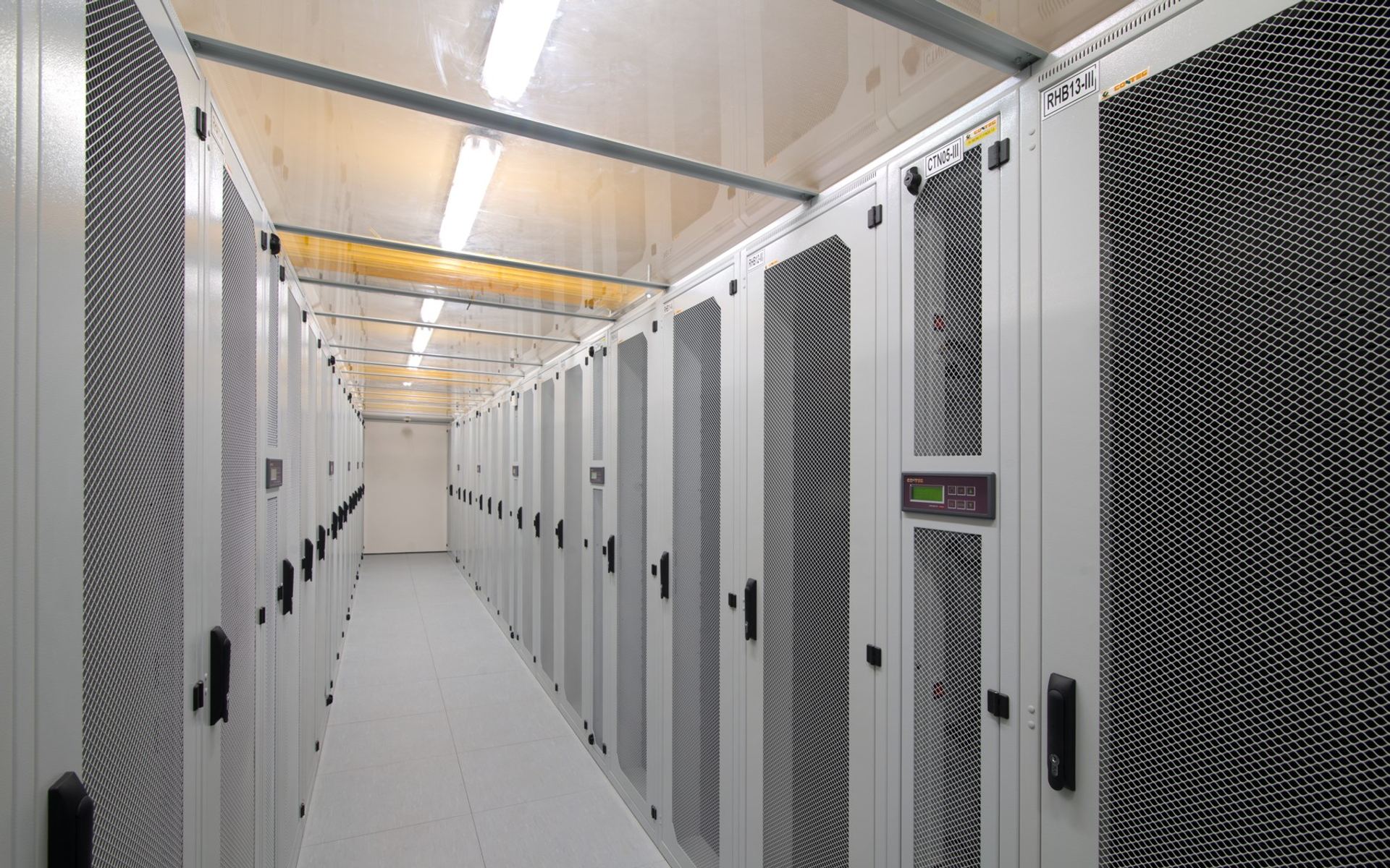 Server room with racks
