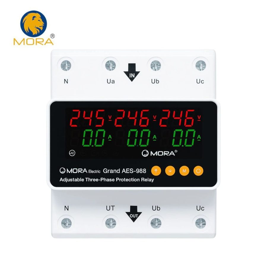 MORA 4-Pole 3-Phase Voltage & Current Protector