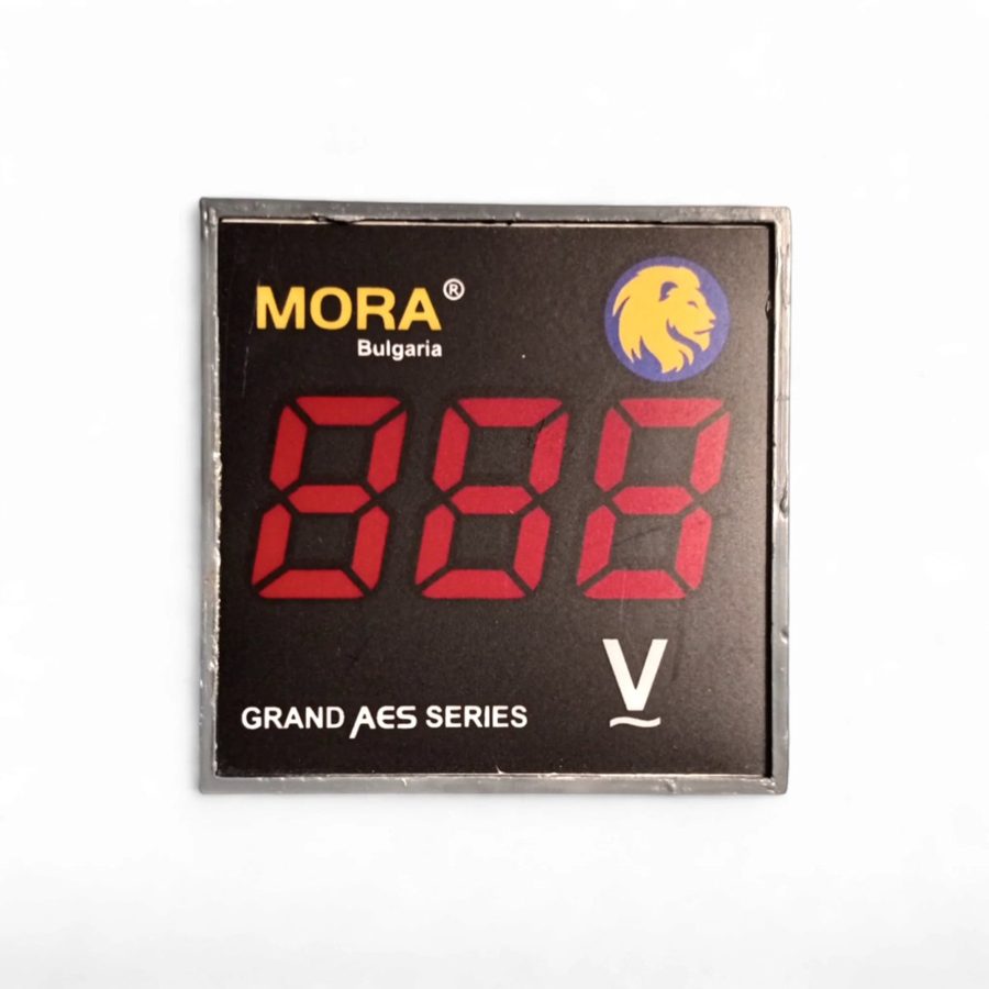 MORA Digital AC Voltmeter — 60×60mm Panel, 20–300V