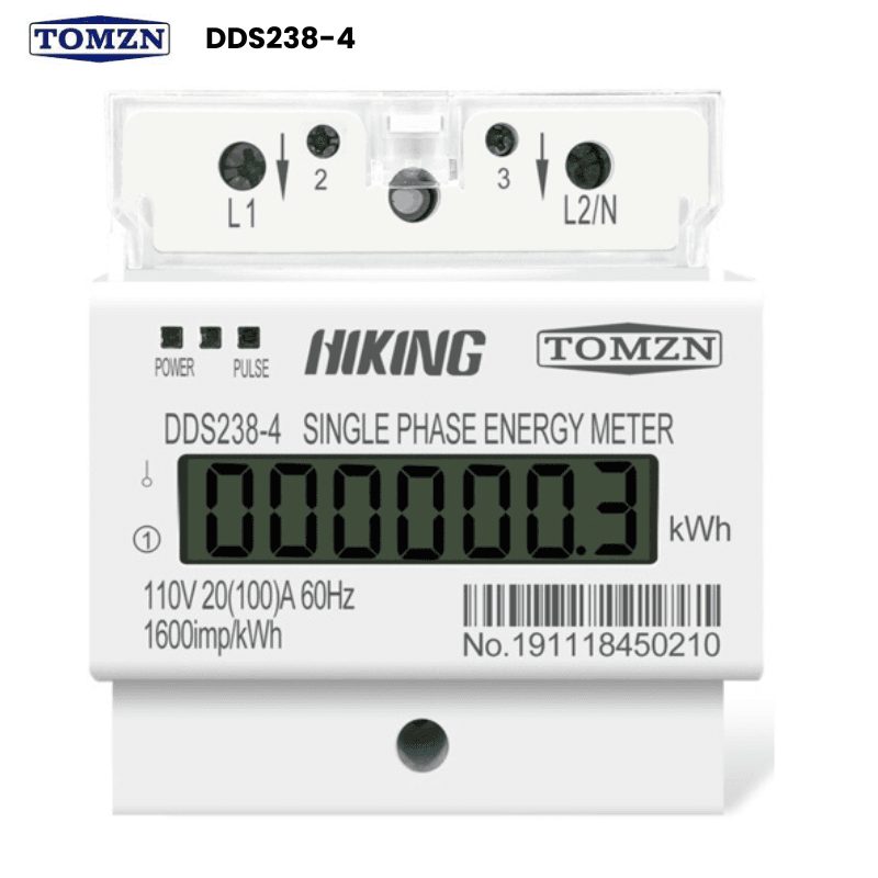 TOMZN DDS238-4 Single-Phase DIN-Rail kWh Meter