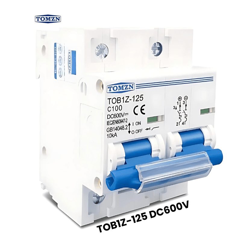 TOMZN TOB1Z-125 DC Circuit Breaker — 125A, 600V DC